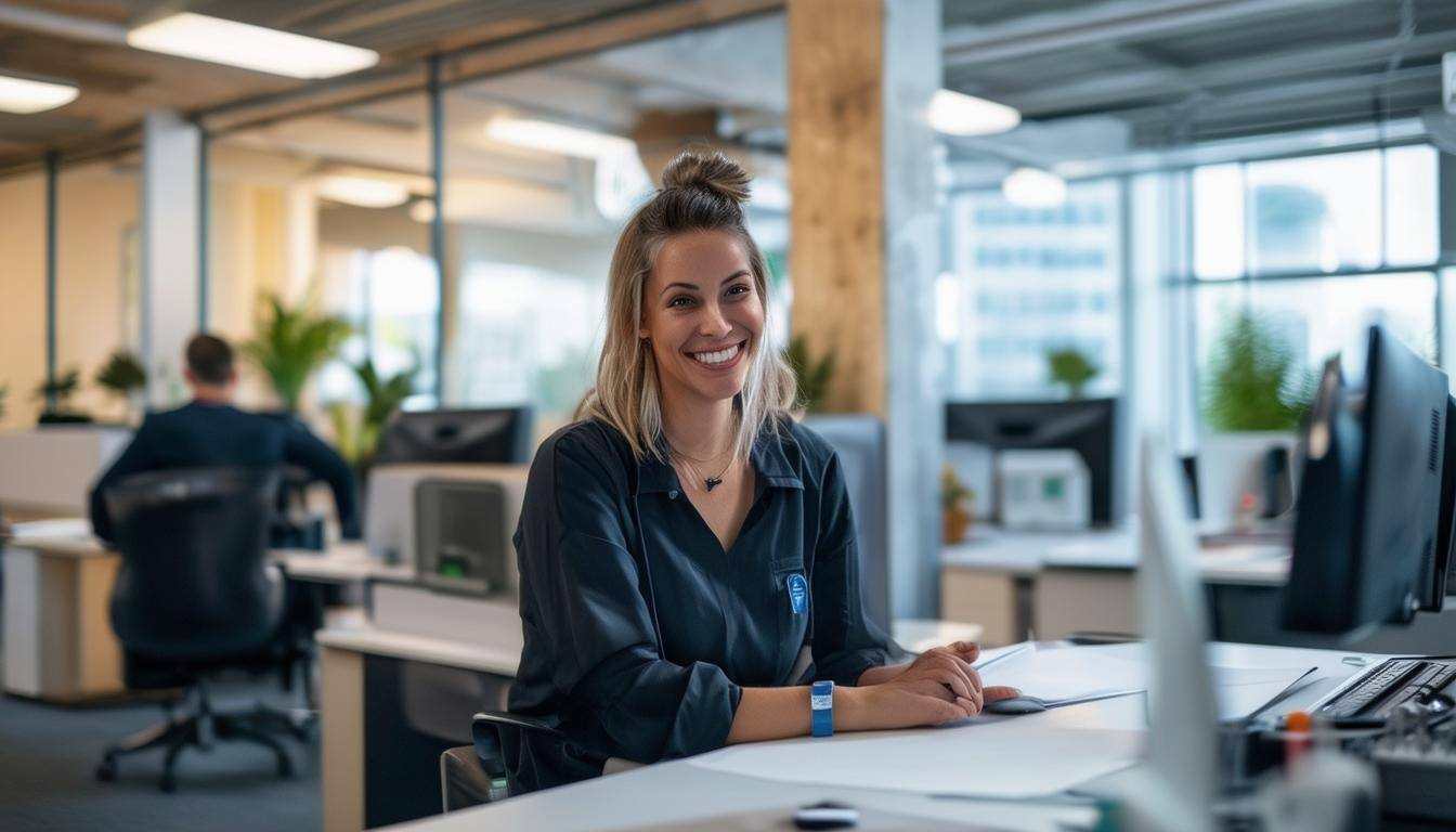 cussomer service agents in the office-1